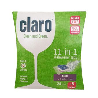 قرص ماشین ظرفشویی کلارو Claro - بسته 32 عددی