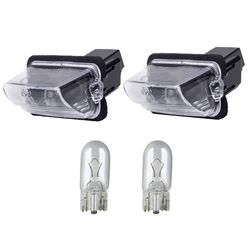 چراغ پلاک خودرو قطعه سازان کبیر مدل EK-207-30988 مناسب برای پژو 207 به همراه لامپ مجموعه 4 عددی