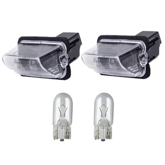 چراغ پلاک خودرو قطعه سازان کبیر مدل EK-207-30988 مناسب برای پژو 207 به همراه لامپ مجموعه 4 عددی