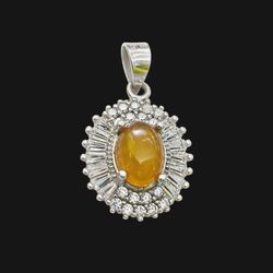 آویز گردنبند نقره زنانه مدل شرف الشمس کد 001