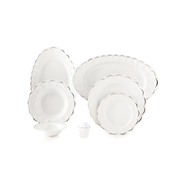 سرویس غذا خوری 103 پارچه چینی زرین سری نئو کلاسیک مدل نارسیس درجه یک