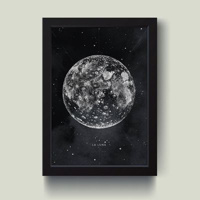 تابلو مدل مینیمال ماه Moon