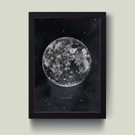 تابلو مدل مینیمال ماه Moon