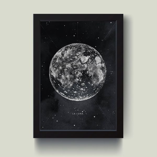 تابلو مدل مینیمال ماه Moon