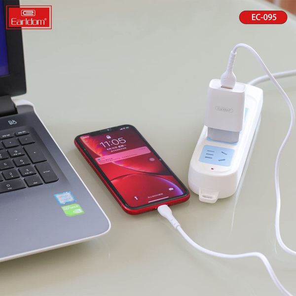 کابل تبدیل USB به MicroUSB ارلدام مدل EC-095OM طول 1 متر