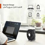 پنکه دستی شارژی قابل حمل | 3 سرعته USB کم‌صدا