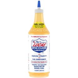 مکمل بنزین و انژکتور شوی لوکاس Lucas Upper Cylinder Lubricant & Injector Cleaner حجم 946 میلیلیتر مدل 10003