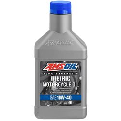 روغن موتور سیکلت AMSOIL 10W-40 فول سنتتیک – محافظت حرفه‌ای موتور 1 لیتری برای هوندا، یاماها، سوزوکی و کوازاکی
