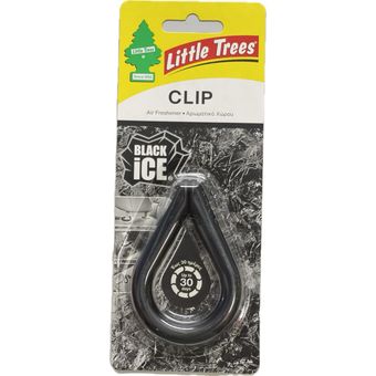 خوشبوکننده خودرو لیتل تریس Little Trees مدل Clip رایحه Black Ice