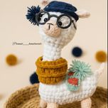 عروسک بافتنی لاما لمبون