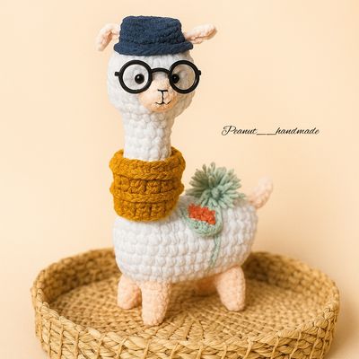 عروسک بافتنی لاما لمبون