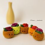 گلدان بافتنی گلدانه