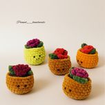 گلدان بافتنی گلدانه