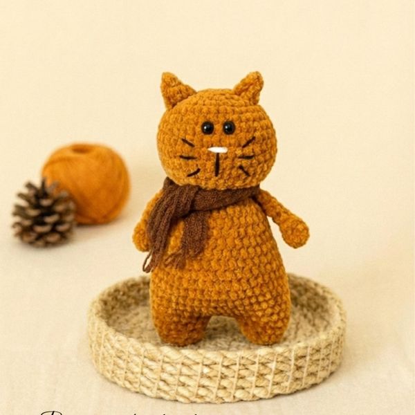 عروسک بافتنی موسیسو گربه باوقار