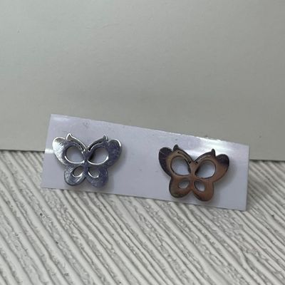 گوشواره میخی طرح پروانه کد3