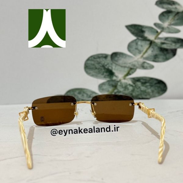 عینک فریم لس کارتیر آفتابی و بلوکات کد 482