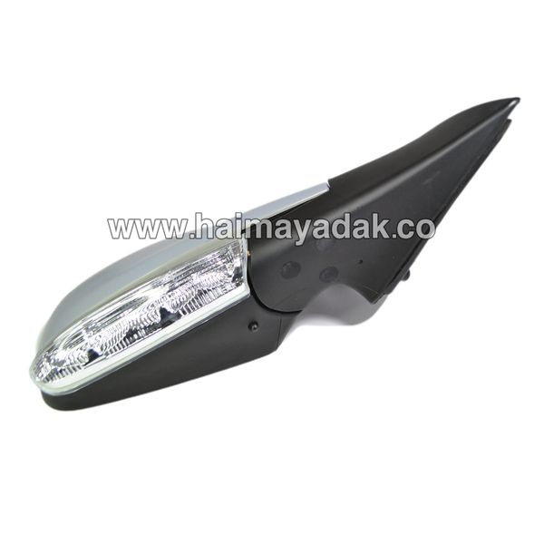 آینه بغل راست سفید و مشکی با سنسور دما اچ سی کراس