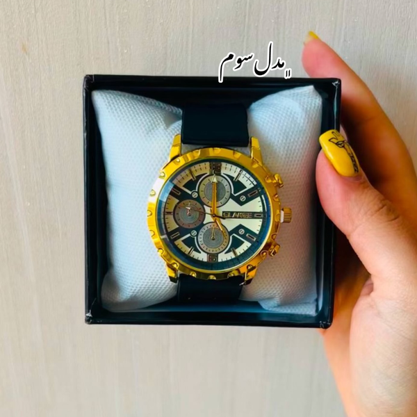 ساعت مردانه Glamee بند سیلیکونی