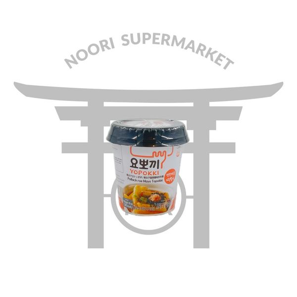 توکپوکی لیوانی با طعم مایونز و ماهی کره ای-دوکبوکی