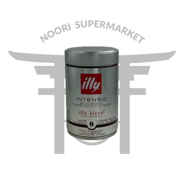دانه قهوه ایلی اینتنسو رُست تیره 250 گرم Illy Intenso