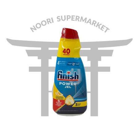 ژل ماشین ظرفشویی فینیش لیمویی 40 بار finish power jel