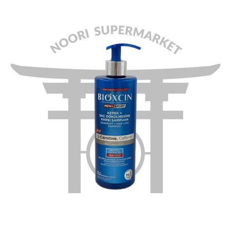 شامپو مردانه ضد شوره و ضد ریزش بیوکسین مدل Men+ Sport حاوی ال‌کارنیتین و کافئین 500 میل — Bioxcin Men+ Sport