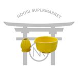 کاسه و هولدر ماچا رنگ زرد