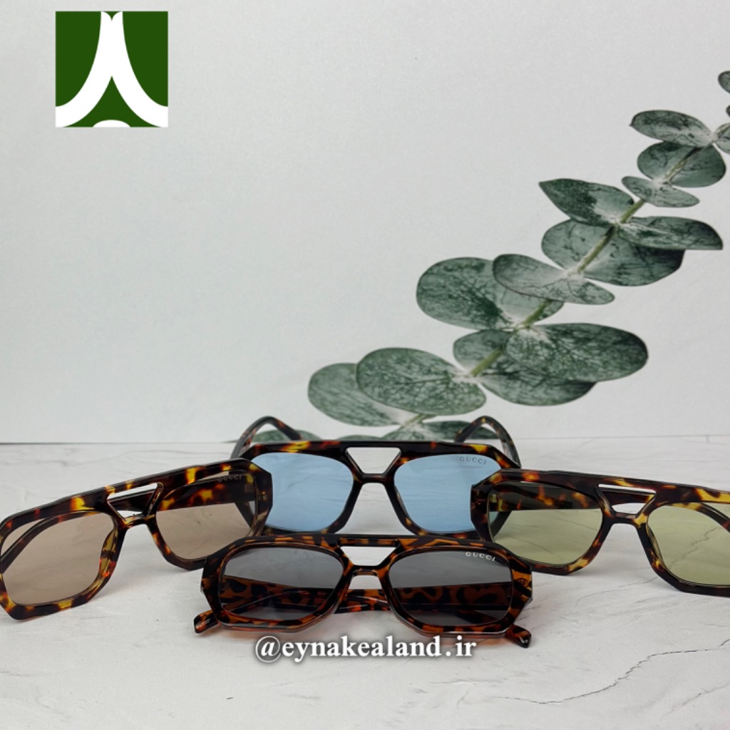 عینک کاچوئی پل دار از برند گوچی کد 206