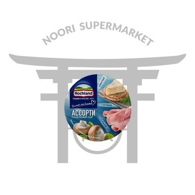 پنیر پروسس هوخلند با ژامبون و قارچ 140 گرم — Hochland Assorti Ham & Mushroom