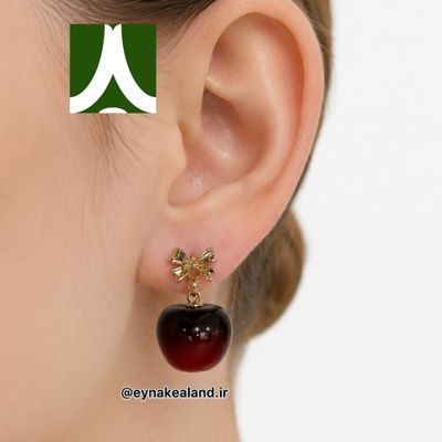 گشواره گیلاس پاپیونی کد 1397
