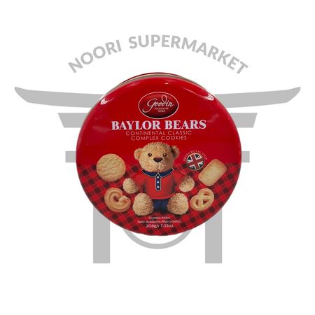 بیسکویت کره‌ای Baylor Bears مدل Classic Bear Tin Box 208g