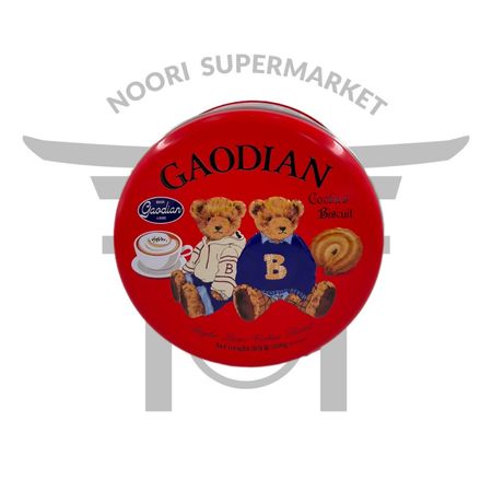 بیسکویت کره‌ای Gaodian Bears Cookies Tin Box 208g