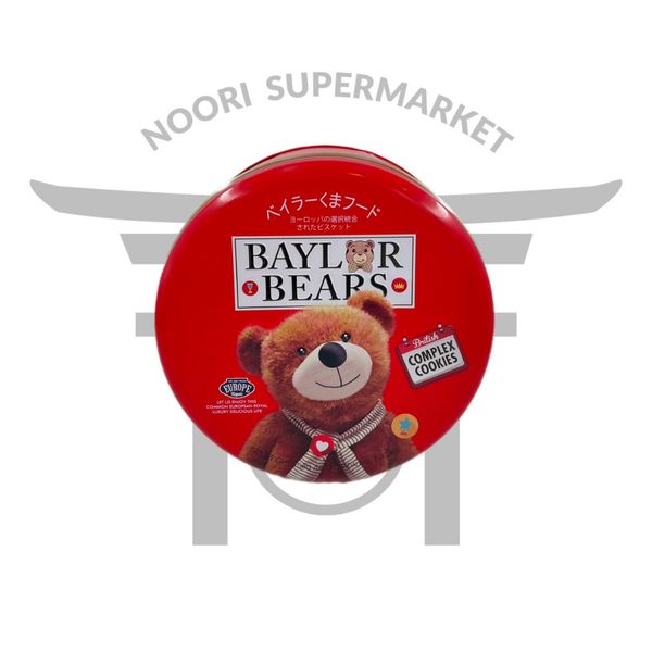 بیسکویت کره‌ای Baylor Bears مدل British Complex Cookies Tin Box 208g