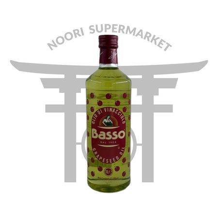 روغن هسته انگور باسو بدون بو 1 لیتر  Basso Grapeseed Oil