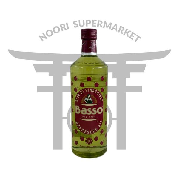 روغن هسته انگور باسو بدون بو 1 لیتر  Basso Grapeseed Oil
