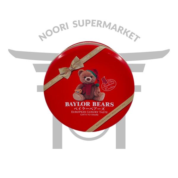 بیسکویت کره‌ای Baylor Bears مدل Gift Ribbon Tin Box 208g