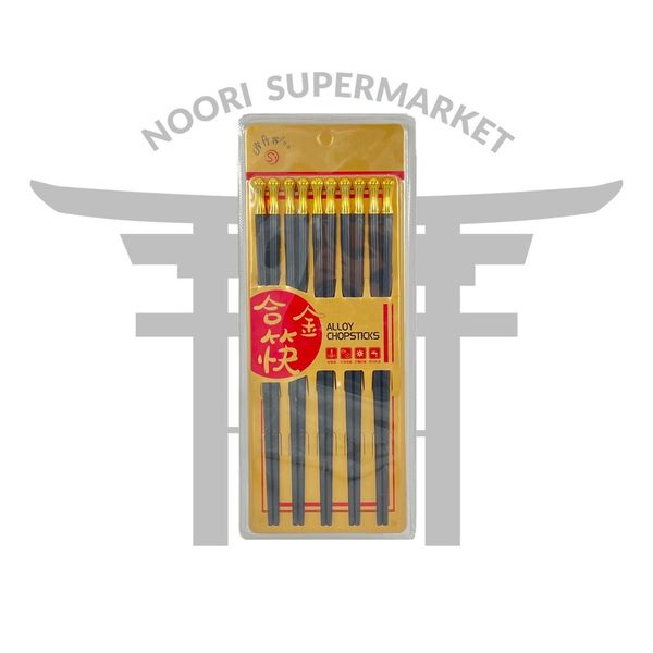 چاپستیک ملامین مشکی طلایی یک جفتی