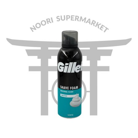 فوم اصلاح ژیلت مخصوص پوست حساس 200 میل Gillette Sensitive Shave Foam