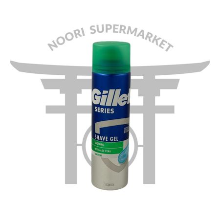 ژل اصلاح ژیلت سریز آلوئهورا مخصوص پوست حساس 200 میل Gillette Series Sensitive Shave Gel with Aloe Vera
