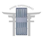 چاپستیک استیل مشکی 22 سانت جفتی