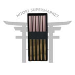 چاپستیک استیل صورتی طلایی یک جفت