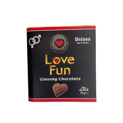 شکلات تقویت کننده مردان لاو فان Love fun حاوی جنسینگ 16 گرم