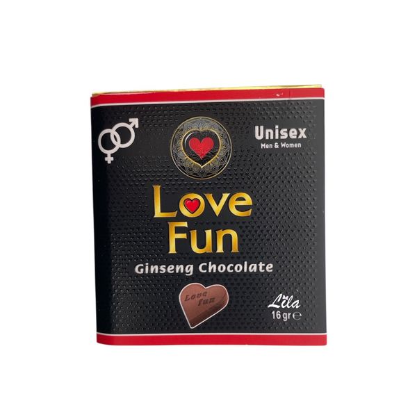 شکلات تقویت کننده مردان لاو فان Love fun حاوی جنسینگ 16 گرم