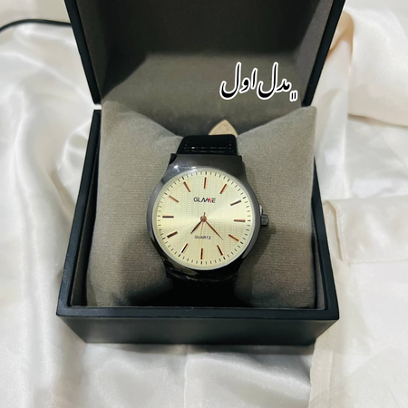 ساعت مردانه Glamee بند چرم
