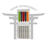 چاپستیک استیل 5 رنگ 22 سانت