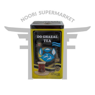 چای سیاه ارل گری سیلان دو غزال فلزی 450 گرم Do Ghazal Earl Grey Tea