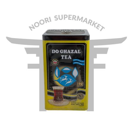 چای سیاه ارل گری سیلان دو غزال فلزی 450 گرم Do Ghazal Earl Grey Tea