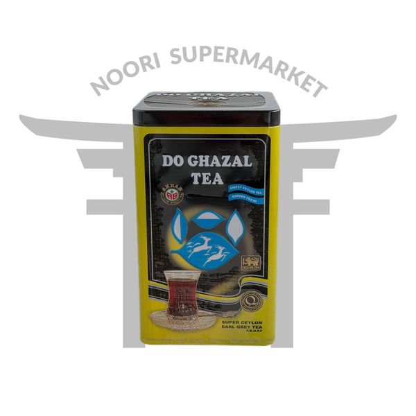 چای سیاه ارل گری سیلان دو غزال فلزی 450 گرم Do Ghazal Earl Grey Tea