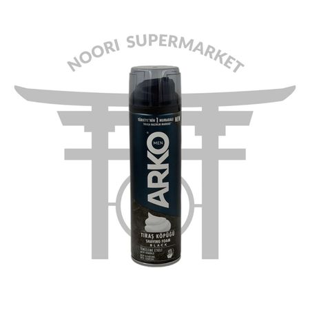 فوم اصلاح آرکو بلک حاوی زغال با خاصیت پاک‌کنندگی عمیق 200 میل — Arko Black