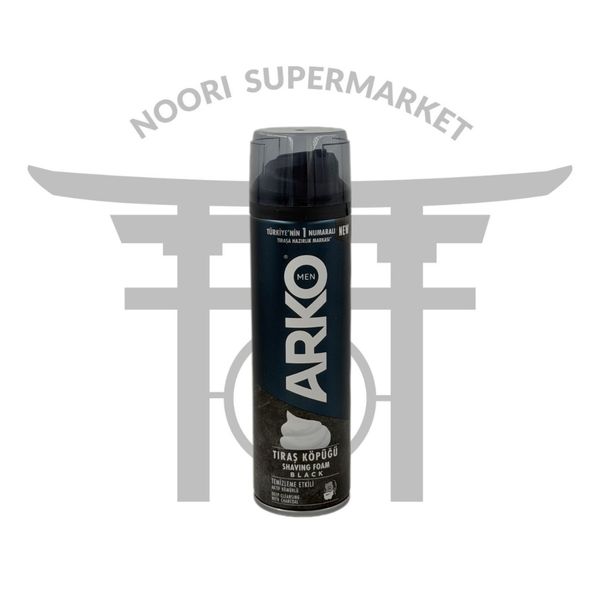 فوم اصلاح آرکو بلک حاوی زغال با خاصیت پاک‌کنندگی عمیق 200 میل — Arko Black